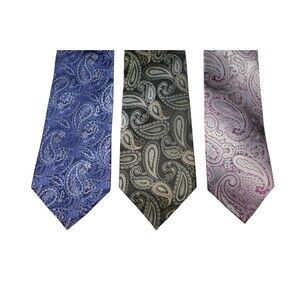 Pronto Uomo Paisley 100% Silk Men’s Neck Tie Lot
